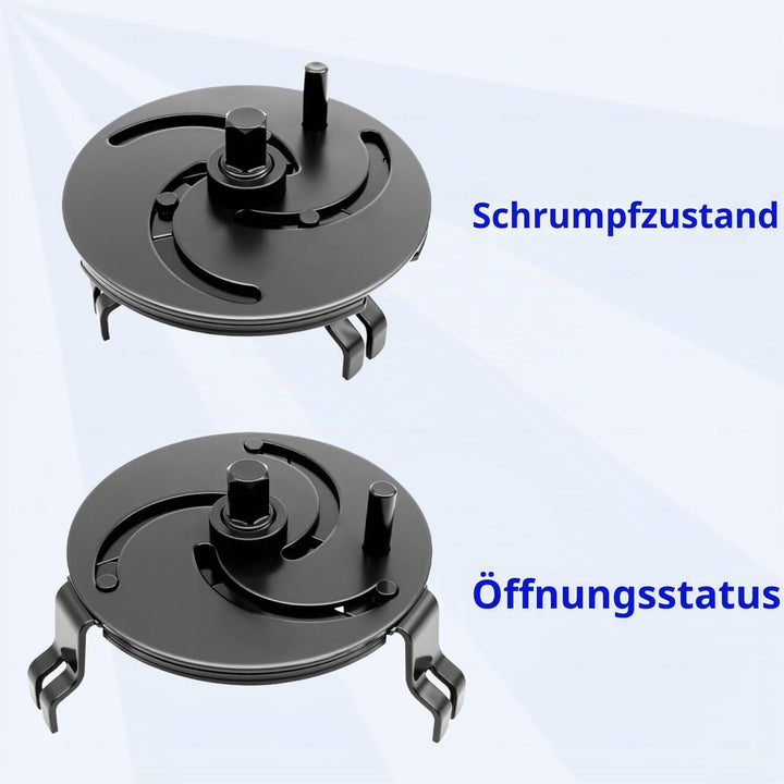 ZKTOOL Universeller Tankdeckelschlüssel, 3-Backen, verstellbarer Kraftstofftankdeckelschlüssel, Werk