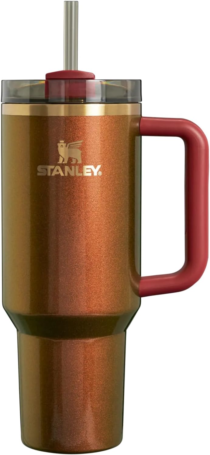Stanley Quencher H2.0 FlowState Trinkglas, 1,2 l, Country Gold
