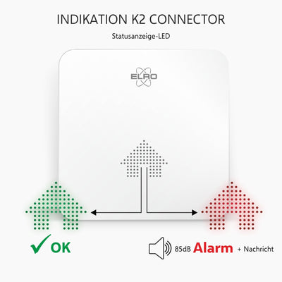 ELRO Connects SF500S Rauchmelder Kit - Komplettes Set K2 Connector + 3X Funk Rauchmelder Kit - Warnt