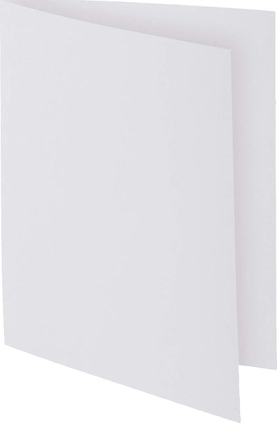 Exacompta 24 x 32 cm Bahia 100 Aktendeckel – Weiss Gedruckt weiss, Gedruckt weiss