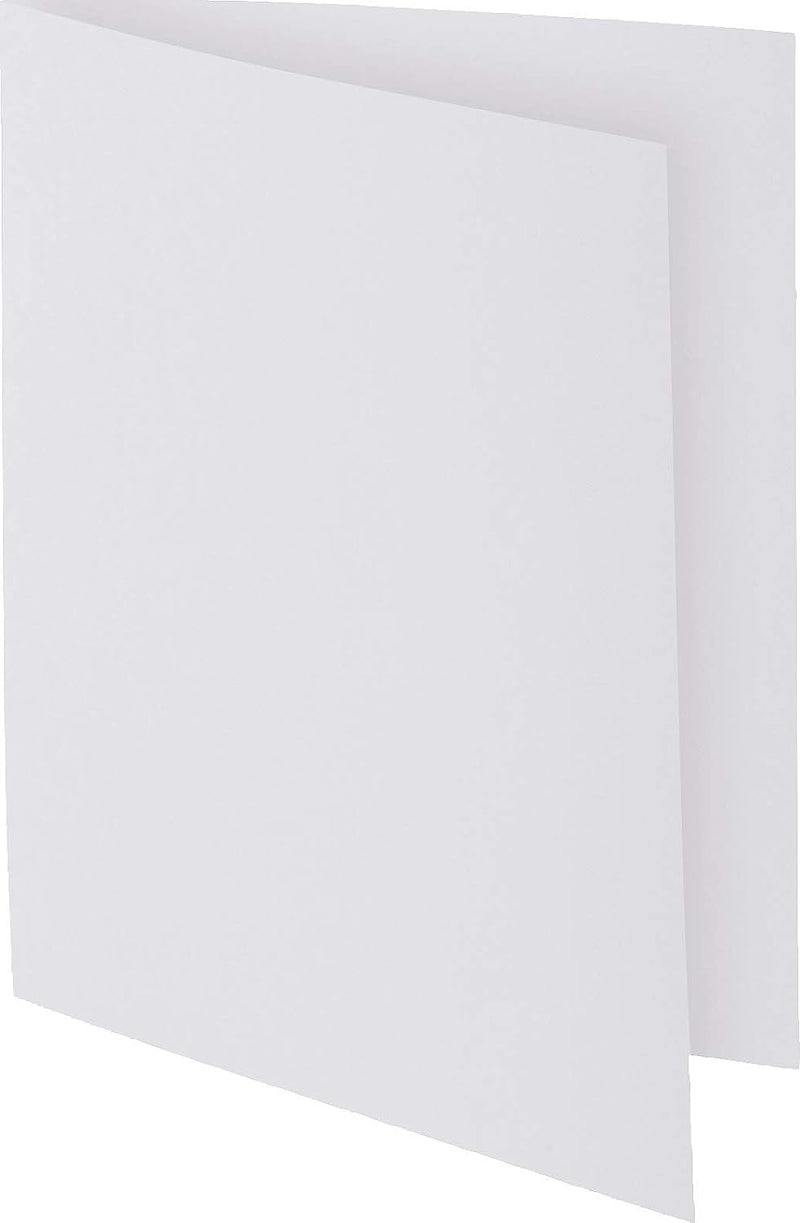Exacompta 24 x 32 cm Bahia 100 Aktendeckel – Weiss Gedruckt weiss, Gedruckt weiss
