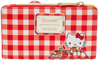 Loungefly Hello Kitty Purse Gingham Nue offiziell Rot Zip Around One Size