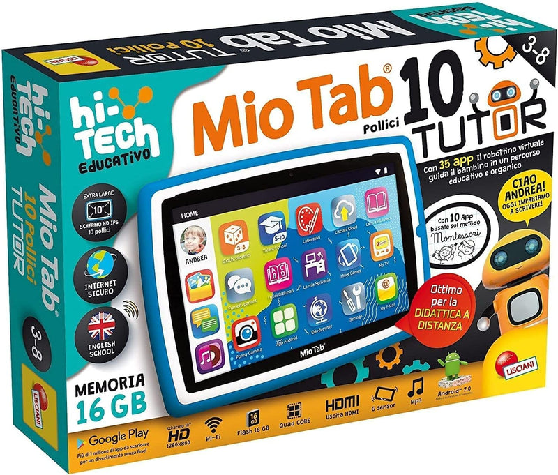 Lisciani Giochi Mio Tab 10 Zoll Tutor XL 2021, mehrfarbig, 89062