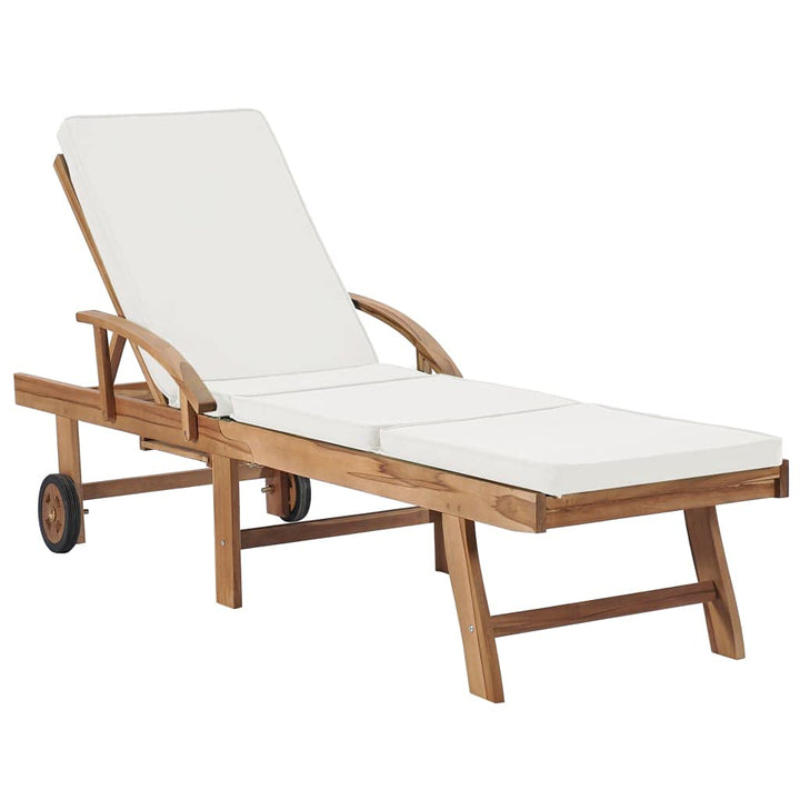 Relaxliege Liegestuhl, Sonnenliege, Liegestuhl mit Armlehnen und Rollen, komfortabel, ergonomische -