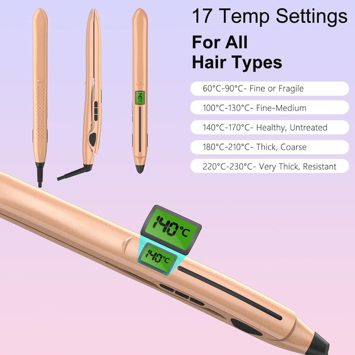 TQQ Glätteisen, 10s Schnellaufheizung, 200 Millionen Negativen Ionen Haarglätter - Für Sleekes, Glat