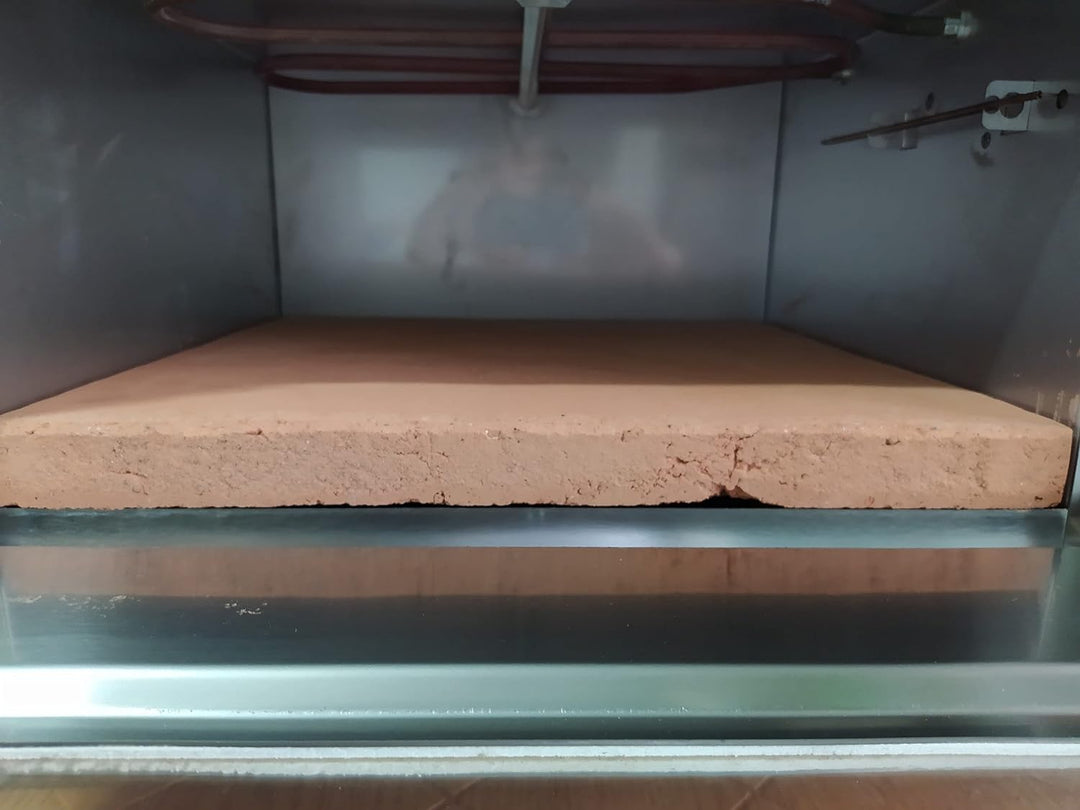 Megashopitalia Casapulla Keks aus feuerfestem Stein für Pizzaofen Saputo Made in Italy (L 40 x B 40