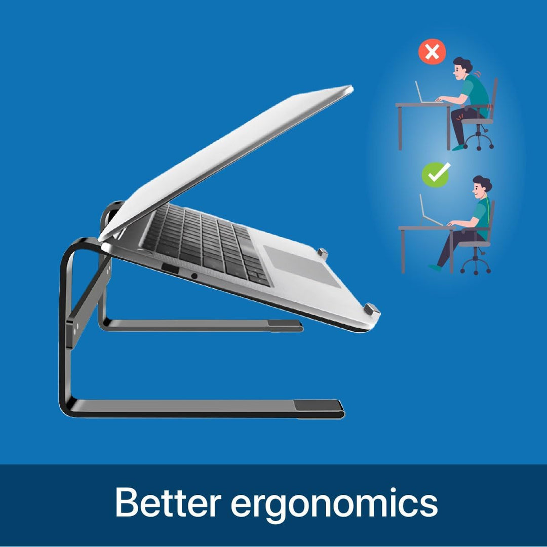 MMOBIEL Laptop Stand Grosser - Laptop Ständer 10 bis 18 Zoll - Laptophalterung Universal - Laptopstä