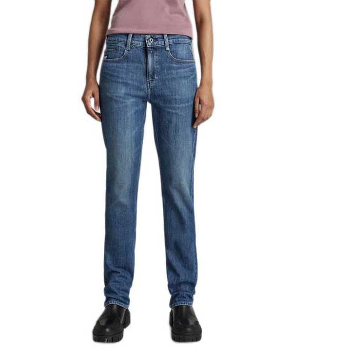 G-Star Damen Noxer Straight Jeans 26W / 30L Blau (Faded Capri D17192-b767-d346), 26W / 30L Blau (Fad