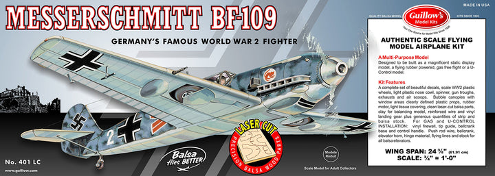Messerschmitt Bf 109 Balsabausatz