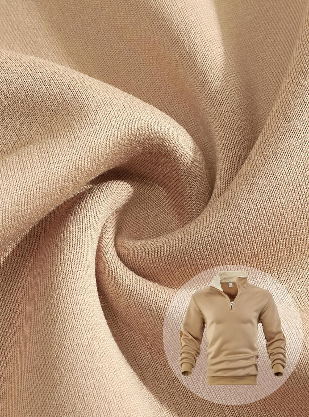 Soltice Herren Langarm Sweatshirt mit Brusttasche, Gestreifter Strickpullover mit Kragen, Meliert, W