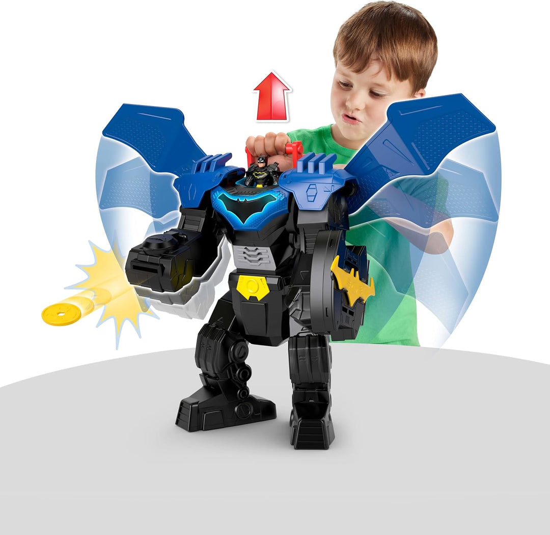 Fisher-Price Imaginext DC Super Friends Batman Flug-Mech mit Lichtern, Soundeffekten und Bewegungsme
