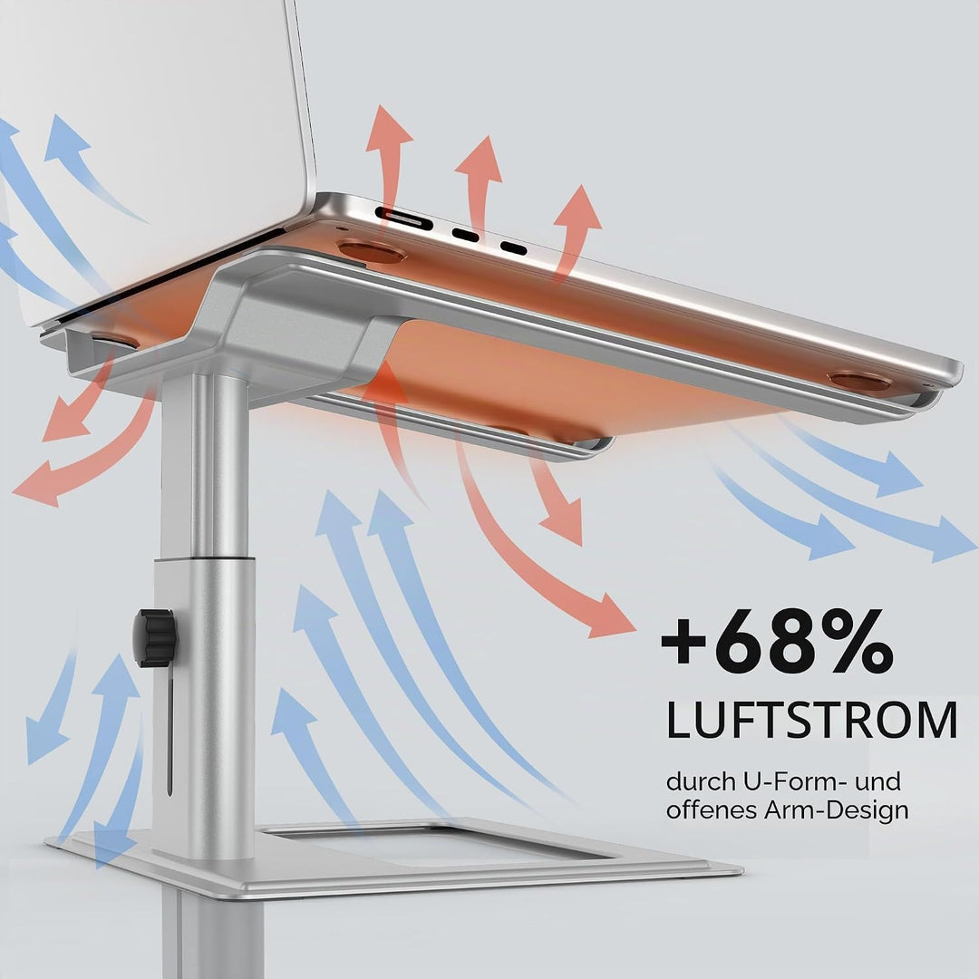SOUNDANCE Verstellbarer Laptop-Ständer für Schreibtisch, Computerständer, ergonomischer Laptop-Halte