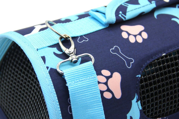 BPS Transporttasche für Haustiere, Hunde, Katzen, Tiere, 3 Grössen S/M/L zur Auswahl (L, Blau) BPS-5