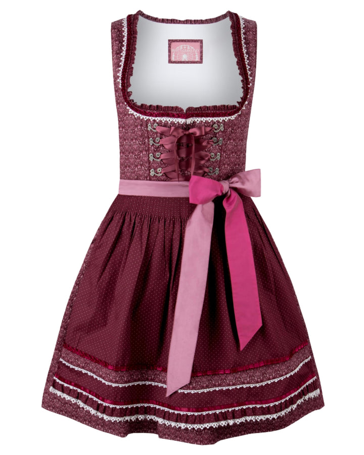 Stockerpoint Damen Dirndl Kim Kleid für besondere Anlässe 36 Bordeaux, 36 Bordeaux