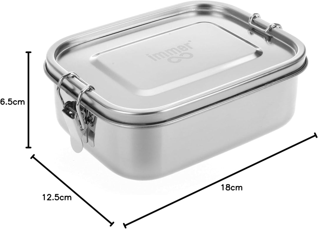 immer Edelstahl Brotdose - Nachhaltige Bento Lunchbox, auslaufsicher, plastikfrei, leicht zu reinige
