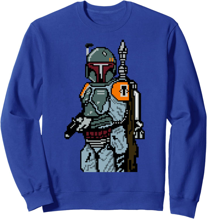 Star Wars 8-bit Pixel Boba Fett Bounty Hunter Sweatshirt