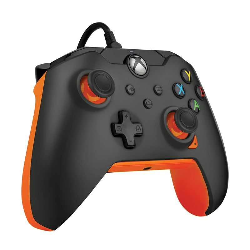 PDP 049-012-GO Gaming Controller Black, Orange USB Gamepad Analogue/Digital PC, Xbox, Xbox One X, Xb