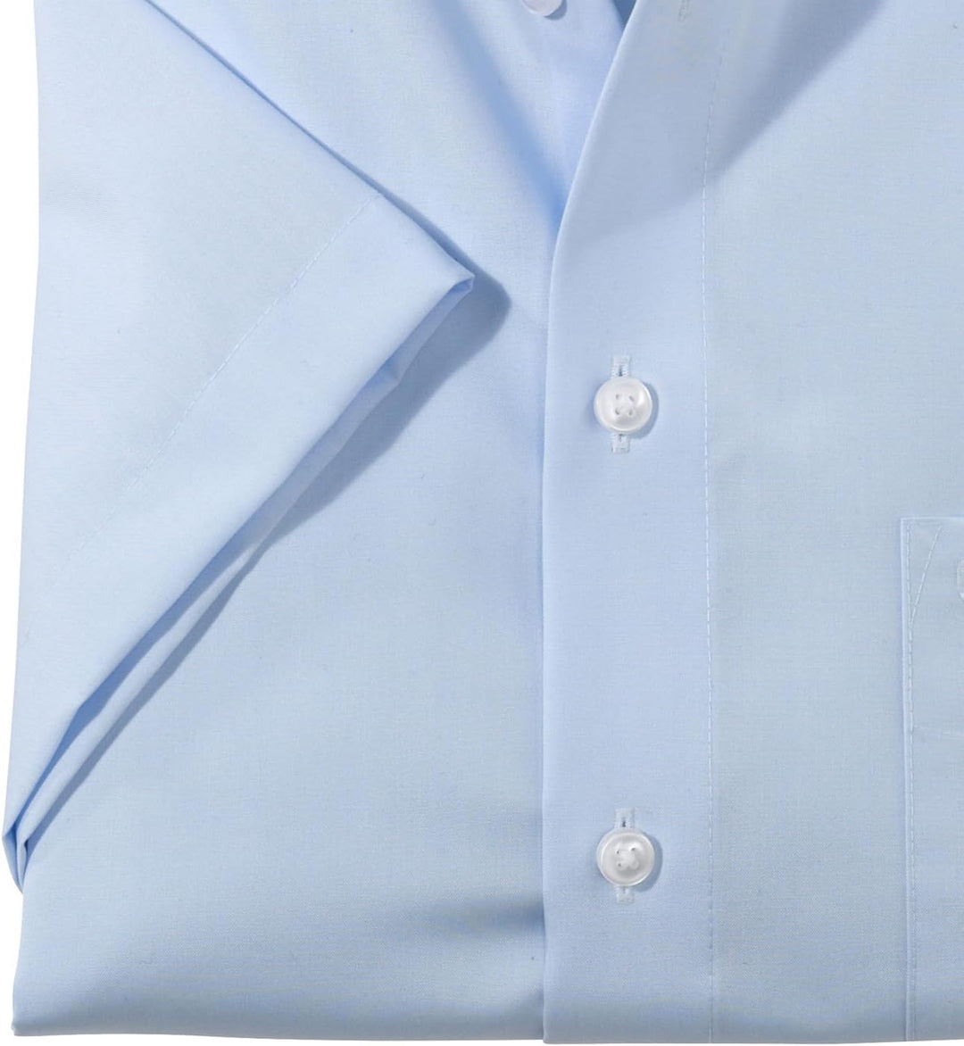 OLYMP Herren Businesshemd Kurzarm Luxor,Männer,Einfarbig,Comfort fit,New Kent,blau 15,47