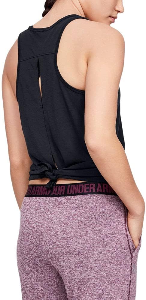 Under Armour Damen Whisperlight Tie Back Tank M Schwarz, M Schwarz