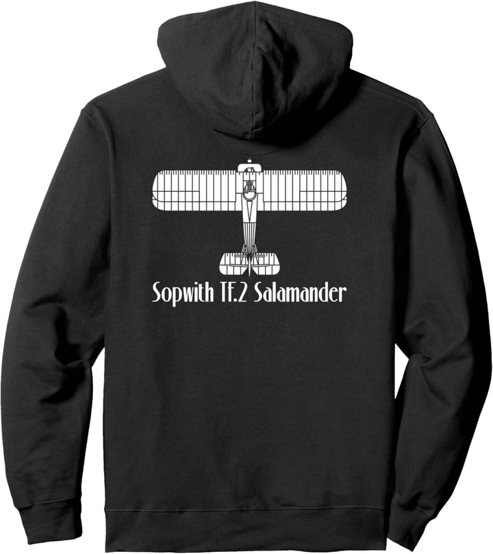 Sopwith Hippo WW1 British Doppeldecker Flugzeug Blaupause Pullover Hoodie