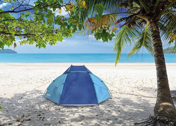 Semptec Urban Survival Technology Strandmuschel XXL: XXL-Strandzelt für 3 Personen, 240 x 120 x 120