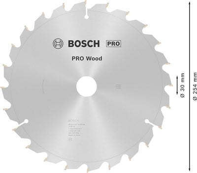 Bosch Accessories Bosch Professional 1x Kreissägeblatt Optiline Wood (Sägeblatt für Holz, Ø 254 x 30