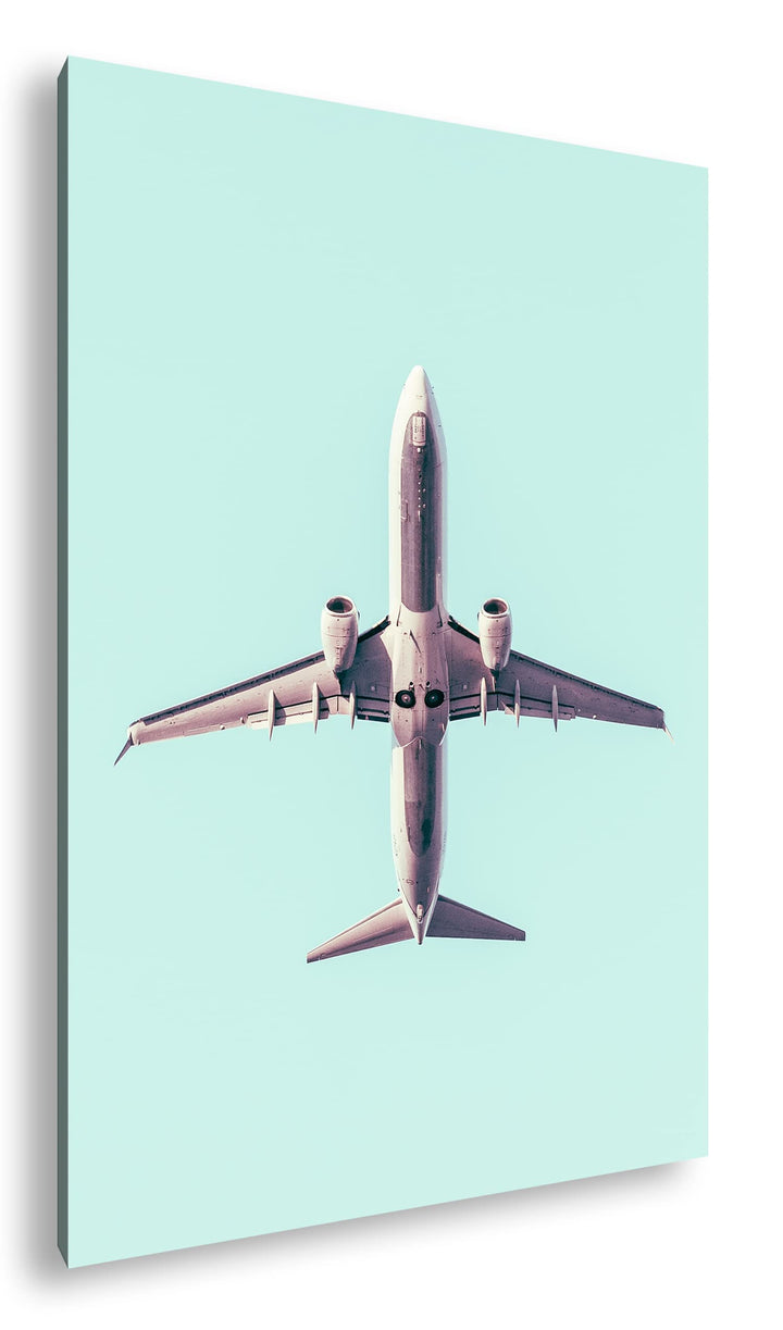 deyoli Unterseite eines Flugzeuges Format:90x60 cm als Leinwandbild, Motiv fertig gerahmt auf Echtho