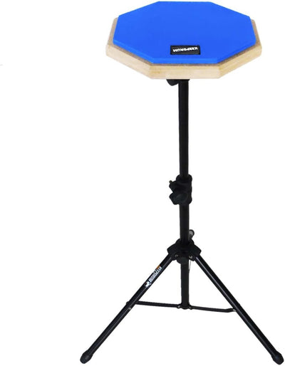 keepdrum DP-BL SET Practice Pad Blau mit Übungspadständer und Bag