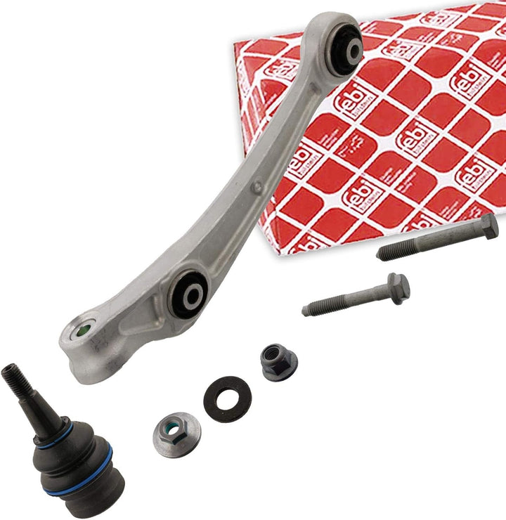febi bilstein 40413 Querlenker mit Lager, Gelenk und Anbaumaterial, 1 Stück Vorderachse links, Vorde