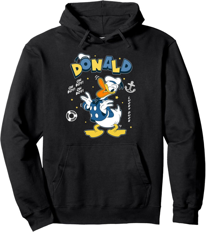 Disney Mickey and Friends Lucky Donald Duck Pullover Hoodie