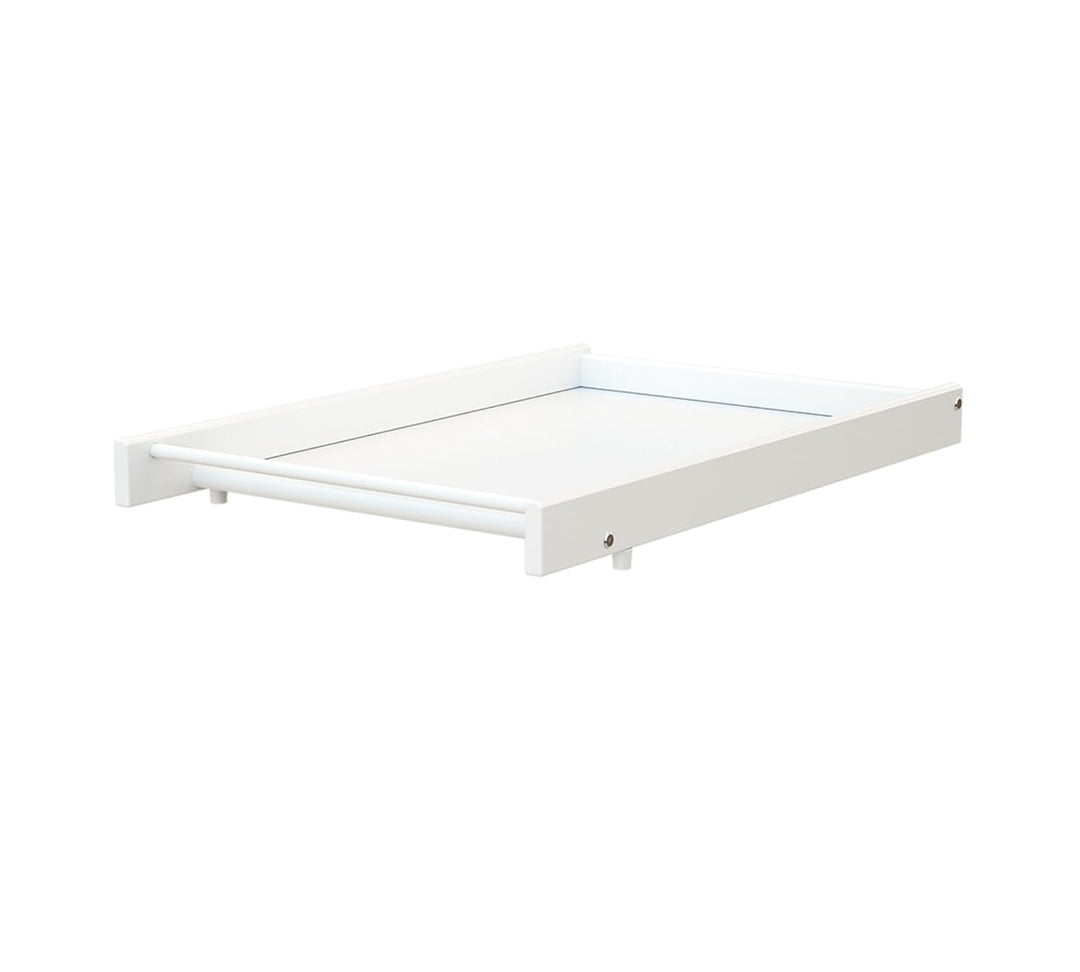 AT4 – Grosser weisser ESSENTIEL-Wickeltisch für ESSENTIEL-Babybett aus Holz für 60 x 120 und 70 x 14
