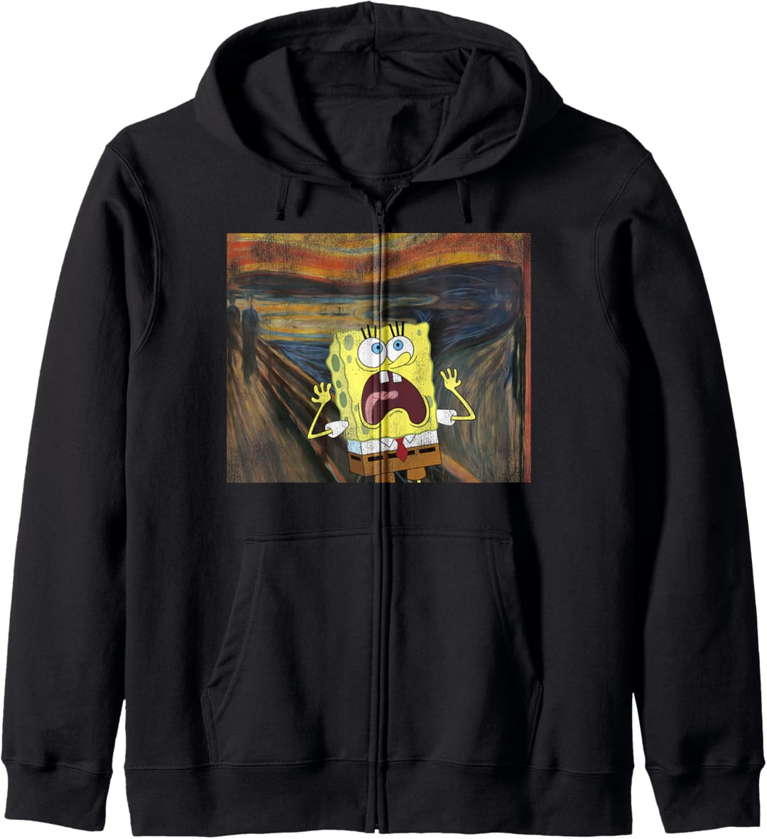 SpongeBob Schwammkopf Der Schrei der Natur Kunst Kapuzenjacke