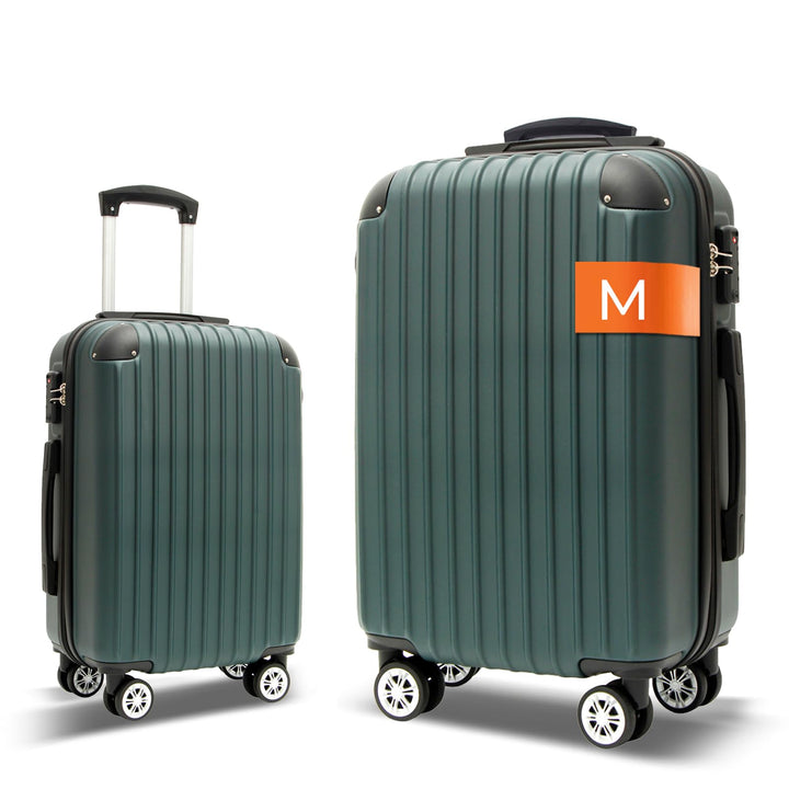 FOMAX Premium Handgepäck Koffer, Trolley Rollkoffer Reisekoffer, 56x37x22cm Dunkelgrün Handgepäck -