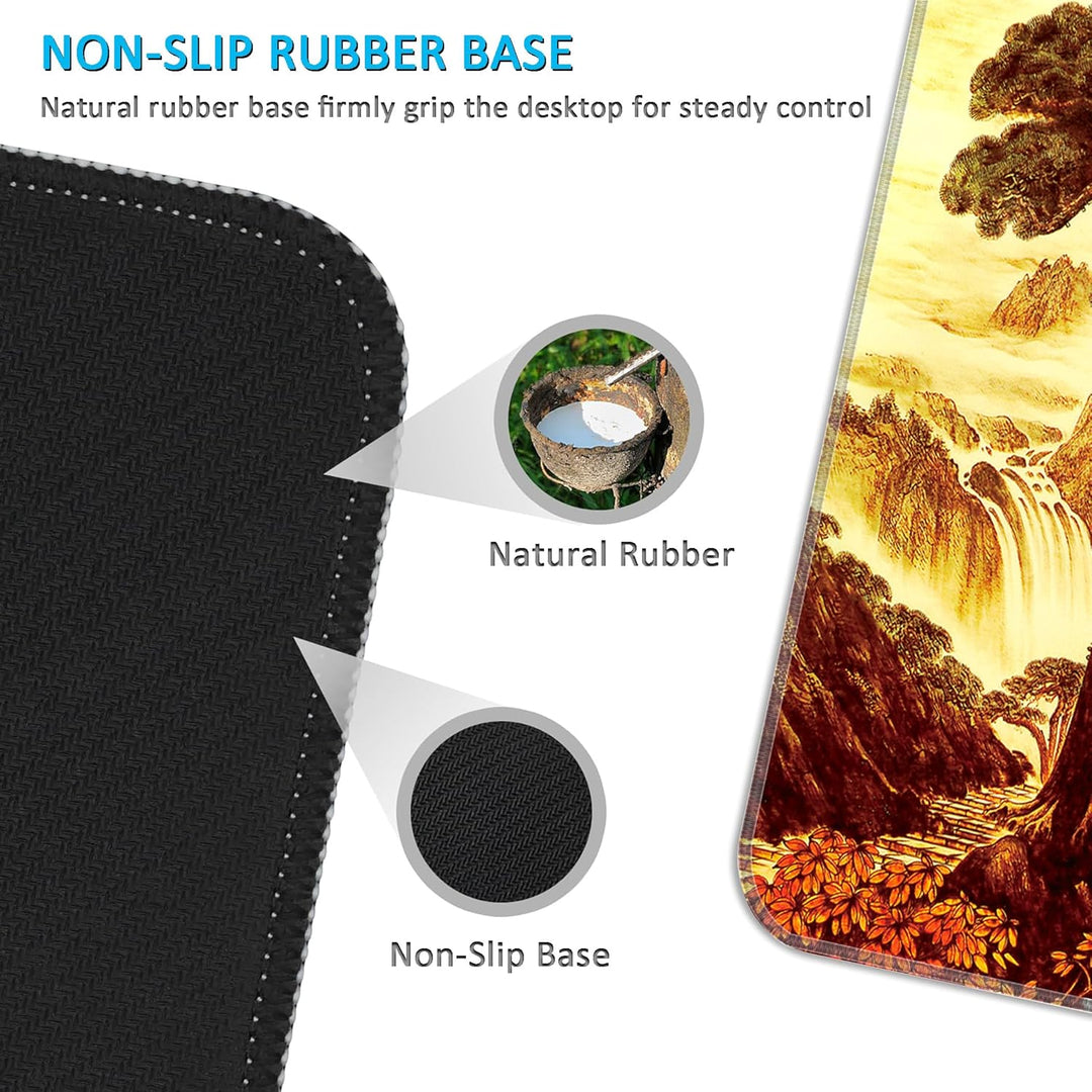 LL-COEUR Grosse Gaming Laptop Mauspad PC Tastatur Mausmatte XXL Schreibtischunterlage Büro Desk Pad