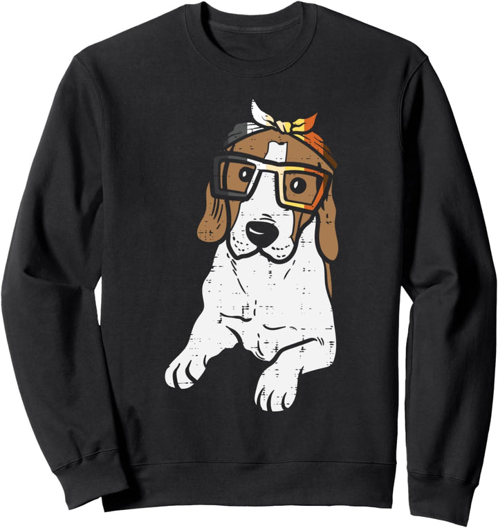 Beagle Dog Bandana LGBTQ Gay Bear Flag Gay Pride Men Lover Sweatshirt