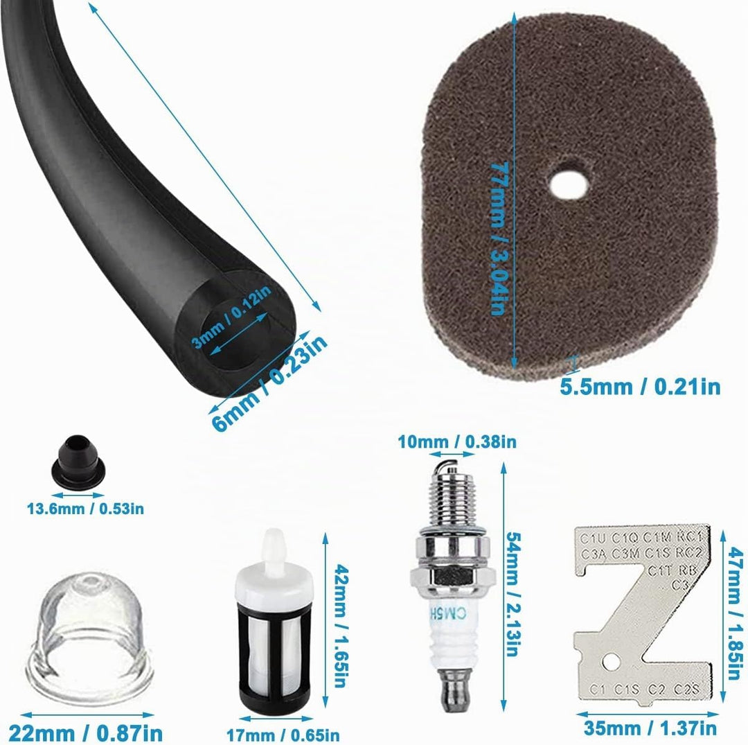 FS56RC Vergaser mit Luftfilter für Stihl FS40 FS50 FS56 FS70 FS70C FC70 FC56 FS56C HT56 HT56C KN56 K