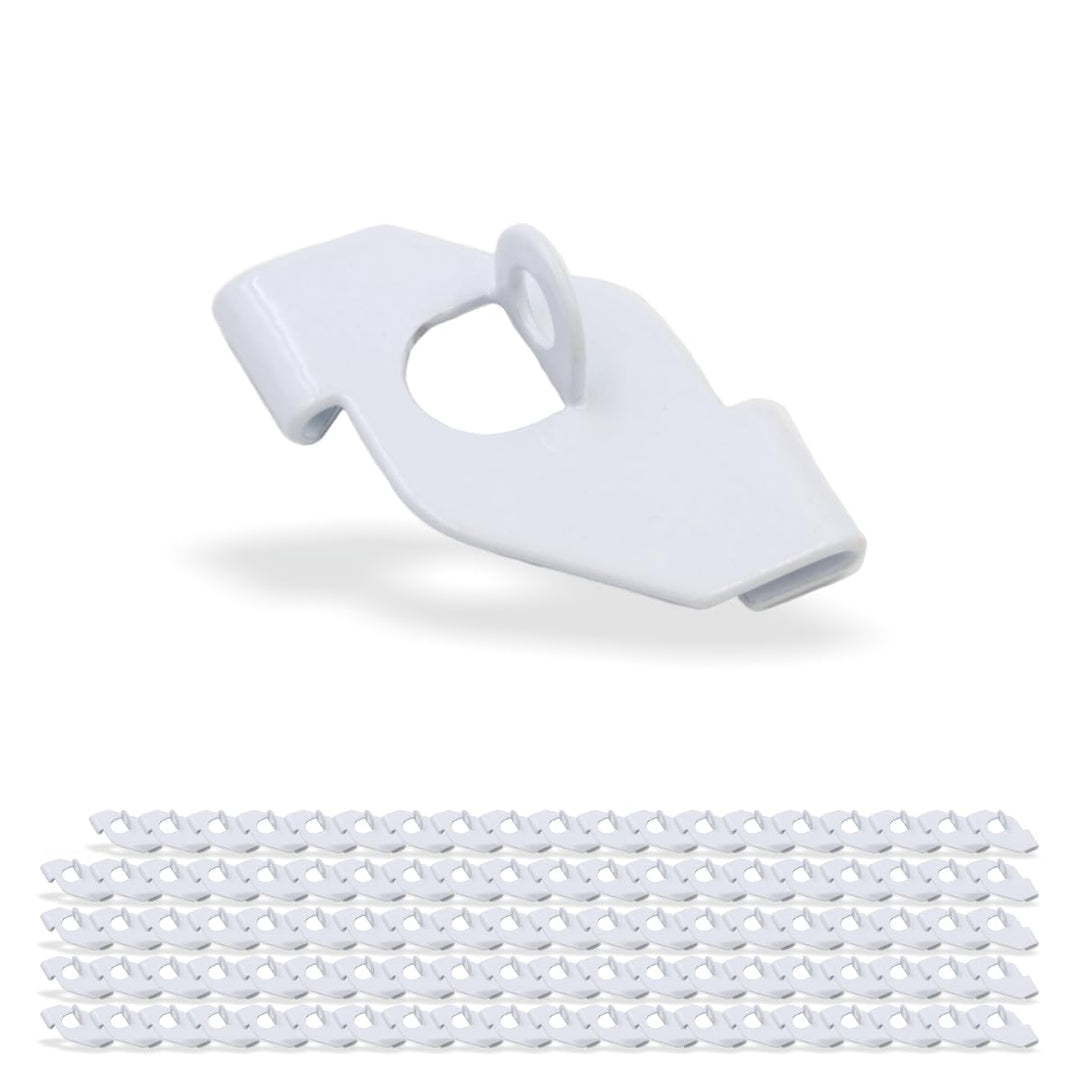 Licht-Zubehoer.de 100x Deckenclips mit Öse für Odenwalddecken Schienen, passend für Rasterdecken ohn