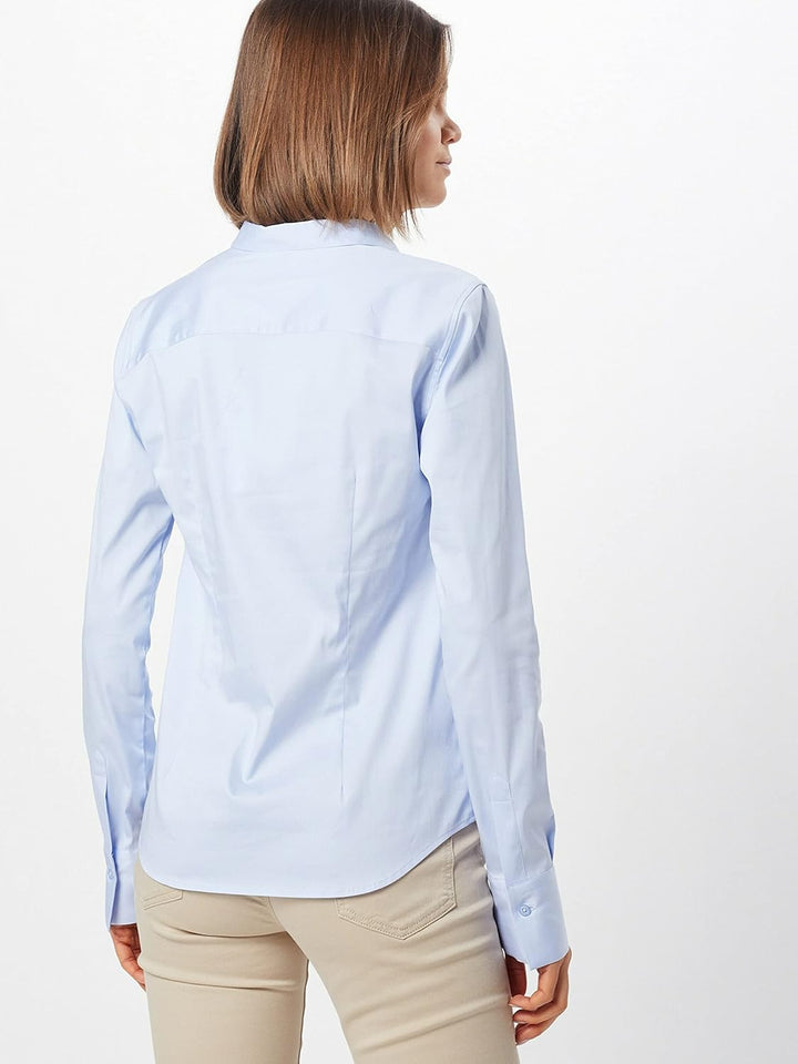 MOS MOSH Damen Bluse Tilda Sustainable Shirt S Hellblau, S Hellblau