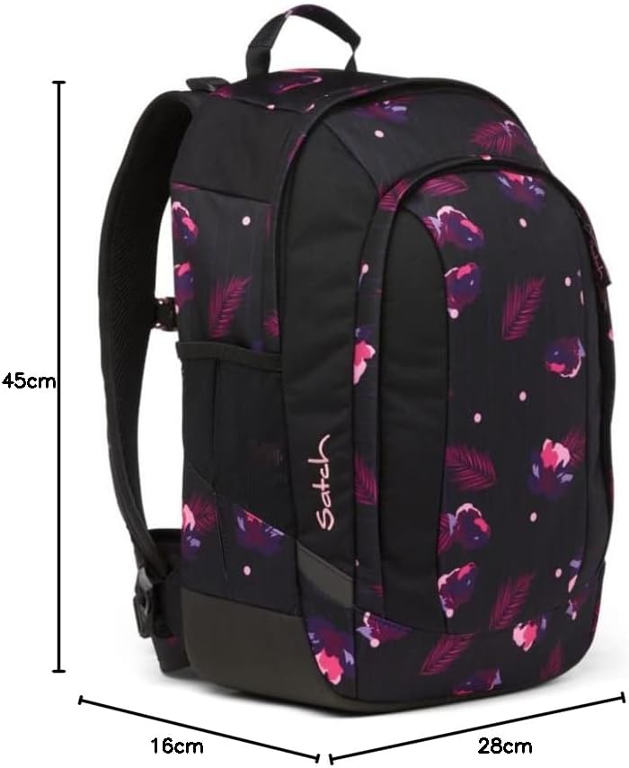 satch air Schulrucksack ab 5. Klasse gepolstert 26L Stauraum standfest Laptopfach Mystic Nights - Li