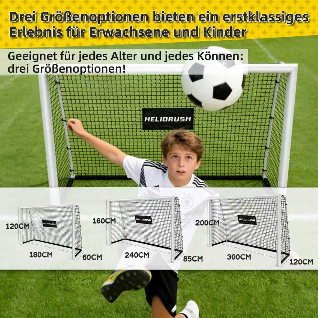 Fussballtore für Garten Kinder-180/240/300cm aus Rostfreies Aluminium Fussballtor Kinder Outdoor mit