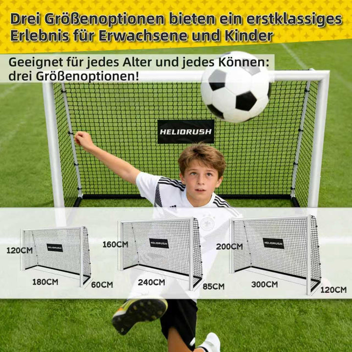 Fussballtore für Garten Kinder-180/240/300cm aus Rostfreies Aluminium Fussballtor Kinder Outdoor mit