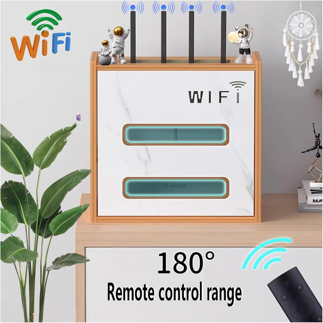 WiFi Router Aufbewahrungsbox, Schwebende Regale, Wand WLAN Router Regal, Wandbehänge TV Kabel Verste