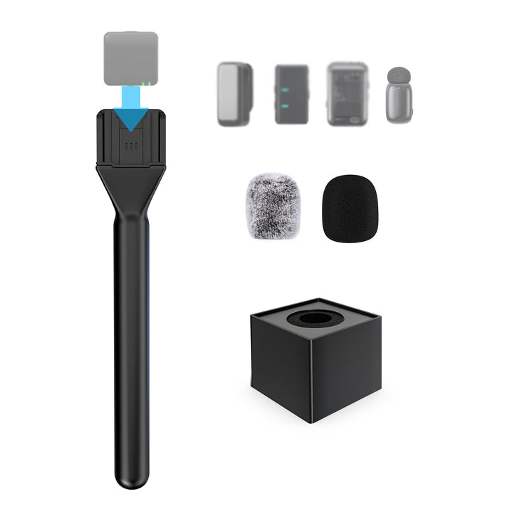 ZealSound Handheld Adapter für DJI Mic 2/Mini,Rode Wireless Go 2/3,Hollyland Lark M1/C1, Boya Mini,