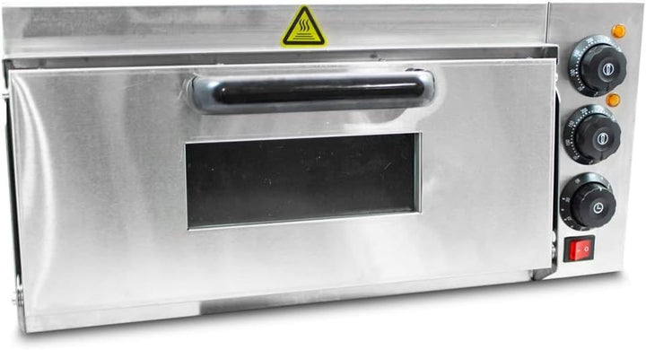 Bituxx Professioneller Pizzaofen Pizzabackofen Pizzamaker Elektrisch 2000W mit Steinplatte , Gastro
