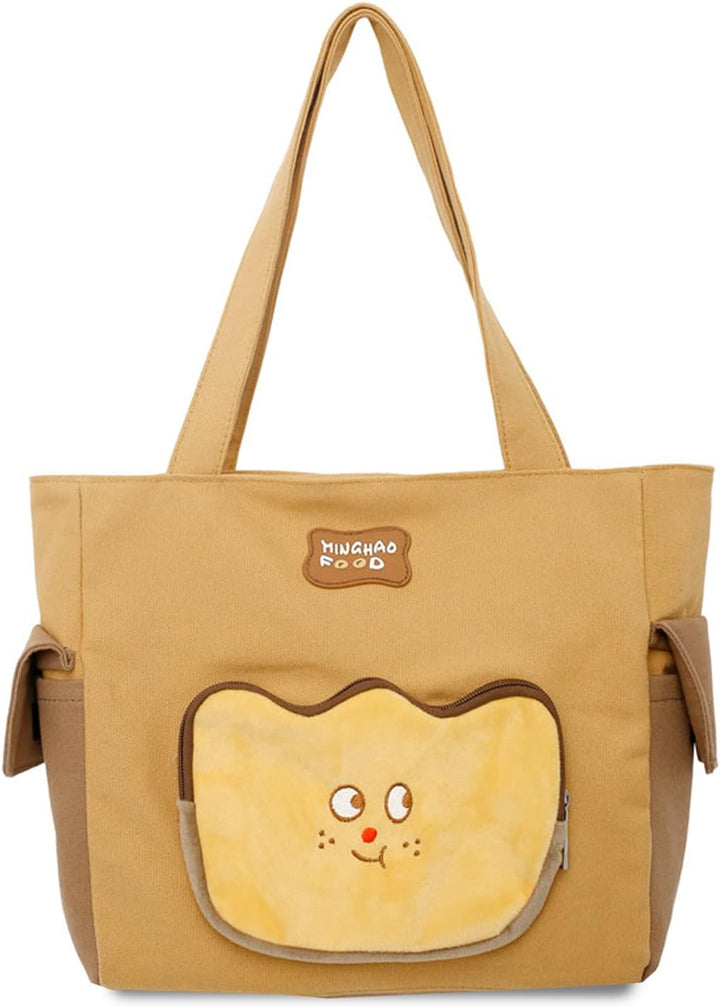 FANDARE Damen Handtasche Leinwand Henkeltasche Schultertasche Umhängetasche Frauen Schulterbeutel Sh