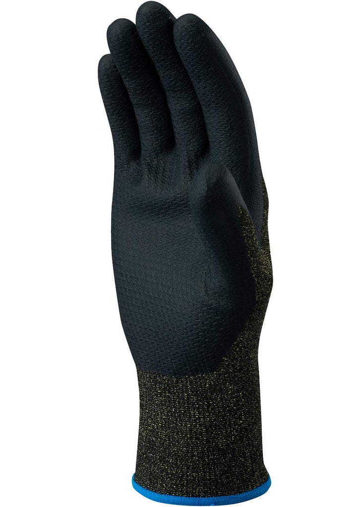 SHOWA S-TEX 581 Schnittfeste Nitrilbeschichtete Handfläche mit Hagane-Spule und Kevlar-Innenfutter,