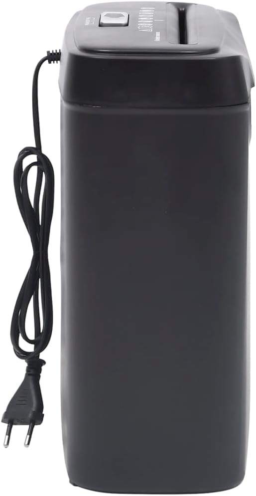 Aktenvernichter 6 Blatt Streifenschnitt Schwarz