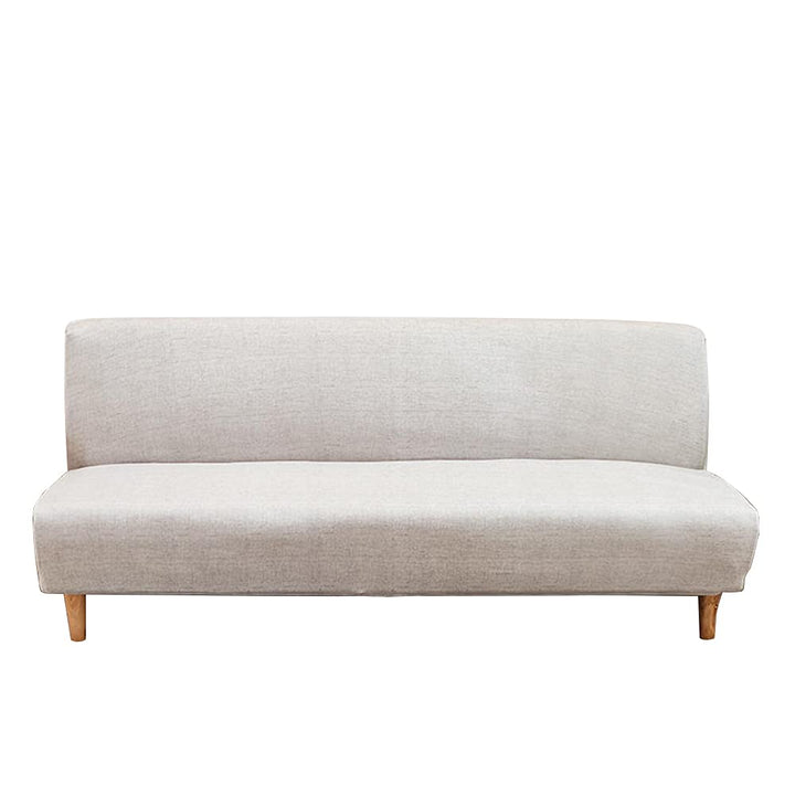 CHNSHOME Sofabezug ohne armlehnen Stretch Armlose sofaüberwurf Sofahusse Ohne Armlehne 2 sitzer Sofa
