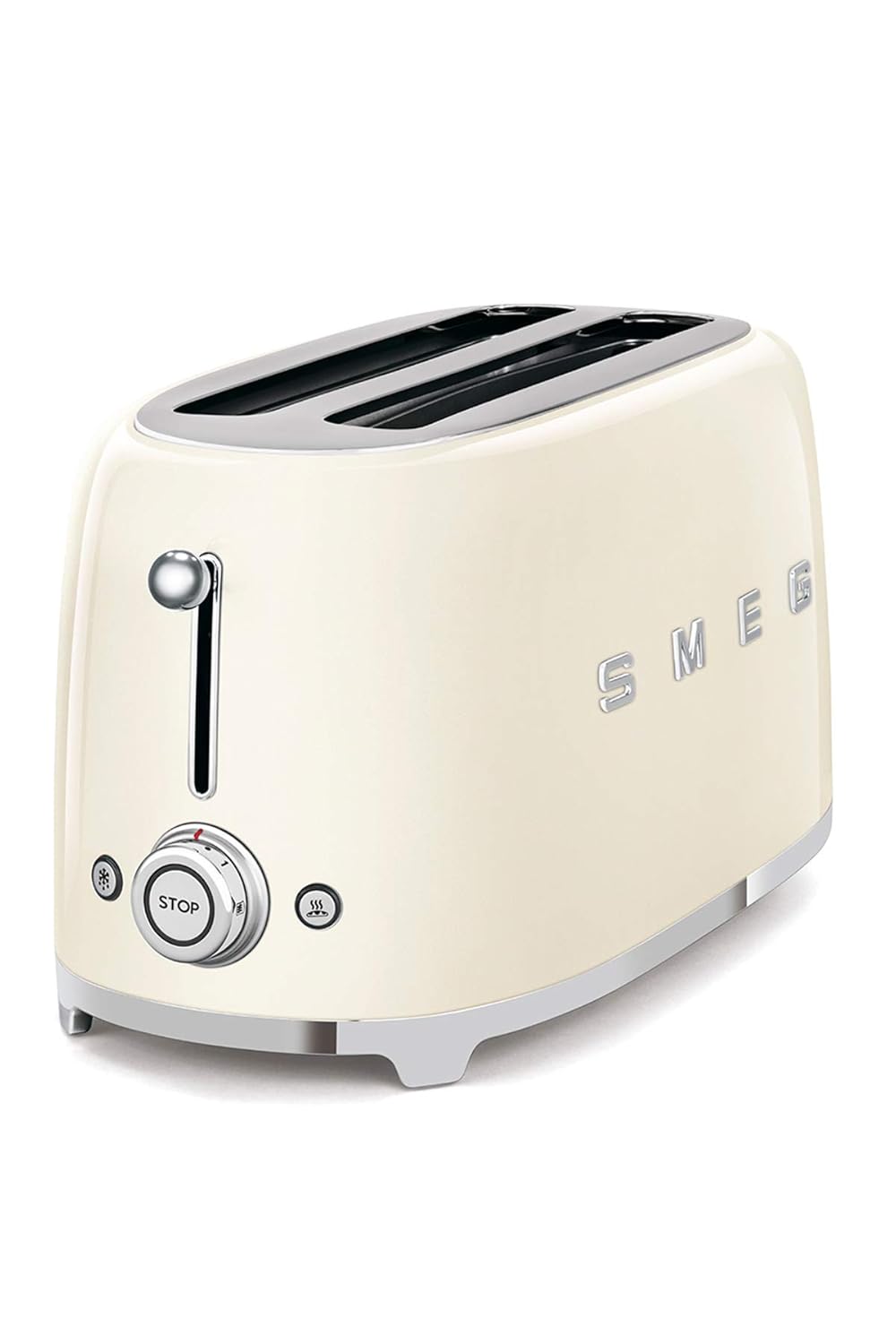 Smeg TSF02CREU Toaster 4 Scheiben, Creme, Creme