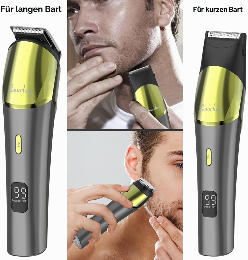11-in-1 Barttrimmer, Trimmer/Haarschneider Herren, Haarschneidemaschine, All-In-One Bartpflege Bodyg